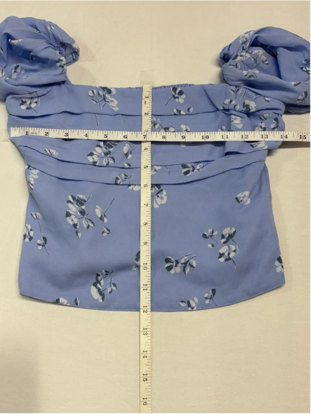 Women's Abercrombie & Fitch Pleated Square Neck Floral Blouse - XS